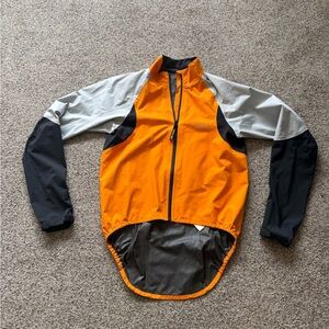 Men's Orange and Gray Gore Cycling Jacket
